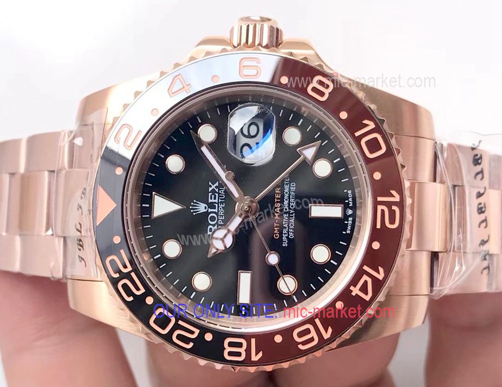 2018 New Basel World GMT-master II Rolex Watch Rose Gold Case 2018 New Basel World GMT-master II Rolex Watch Rose Gold Case